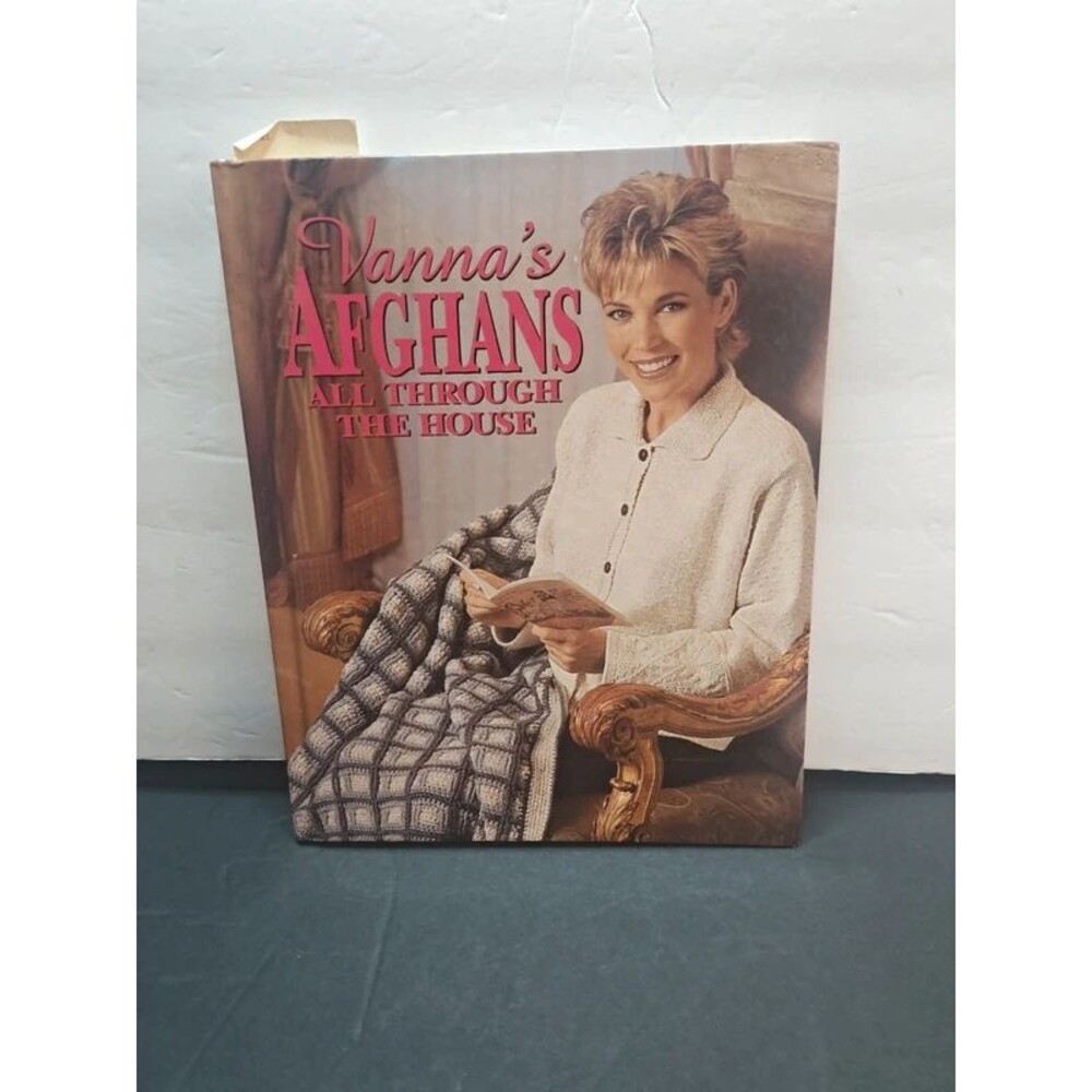 Vintage Vanna's Afghans All Through the House Hardcover Book